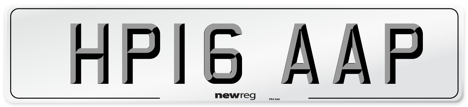 HP16 AAP Number Plate from New Reg